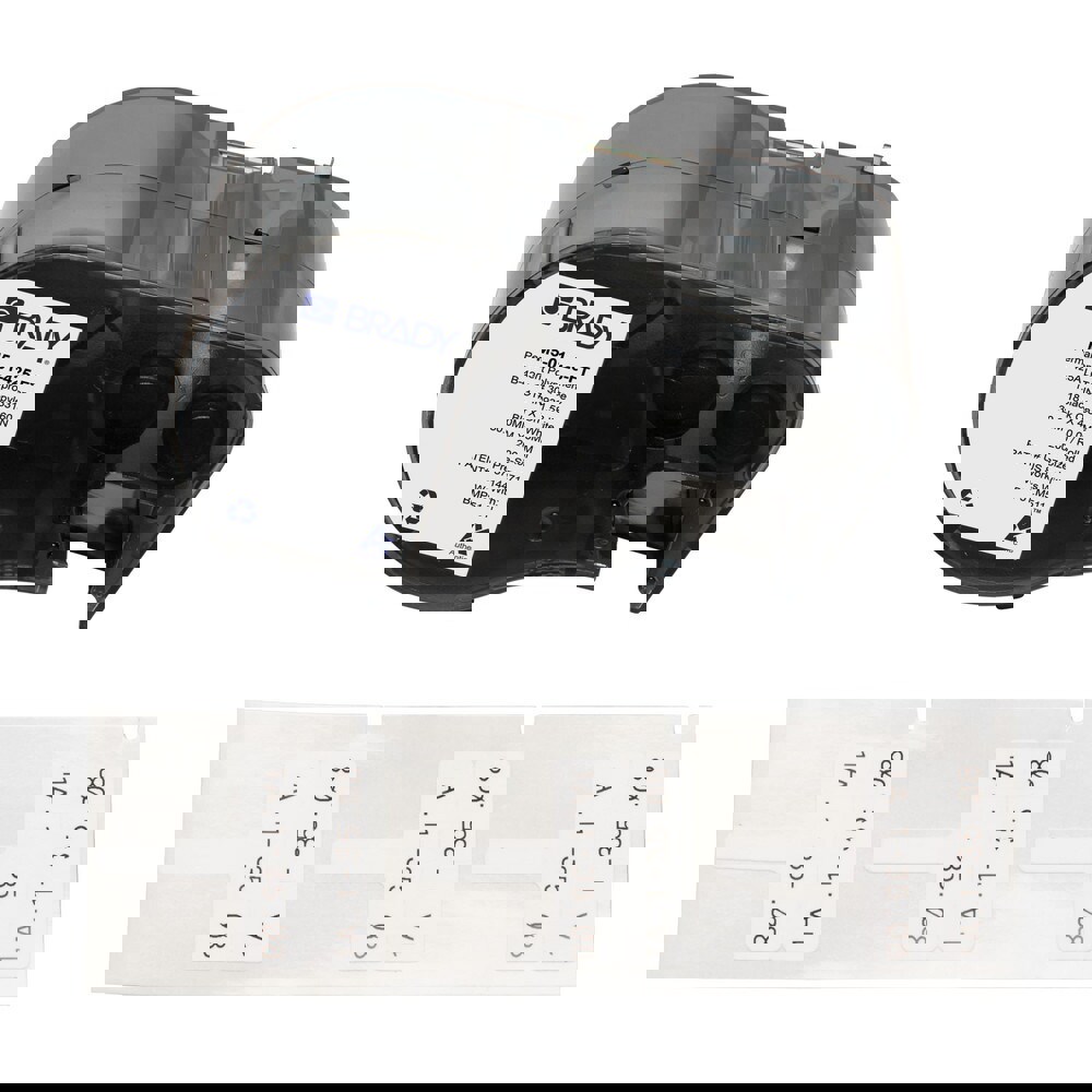 Labels, Ribbons & Tapes; Application: Label Printer Cartridge ; Type: Label Printer Cartridge ; Color Family: White ; Color: Black on White ; Number Of Labels Per Roll: 200 ; For Use With: BMP51; BMP53; M511